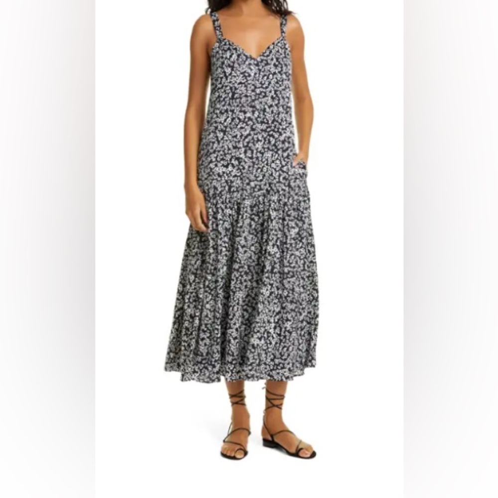 Nordstrom Signature Stretch Silk Midi Dress